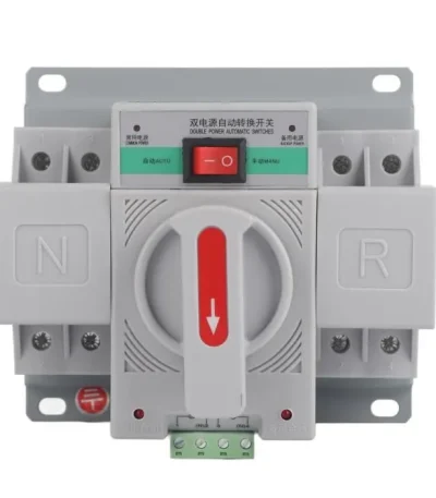 Inverseur de Source Automatique/Manuelle Monophasé — 40 A, 2P, 220V AC – Apparent (ATS)