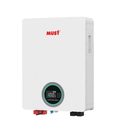 Batterie Lithium Must 2,56 kWh (25,6 V – 100 Ah) — Stockage Compact Idéal pour Petites Installations et Sites Isolés