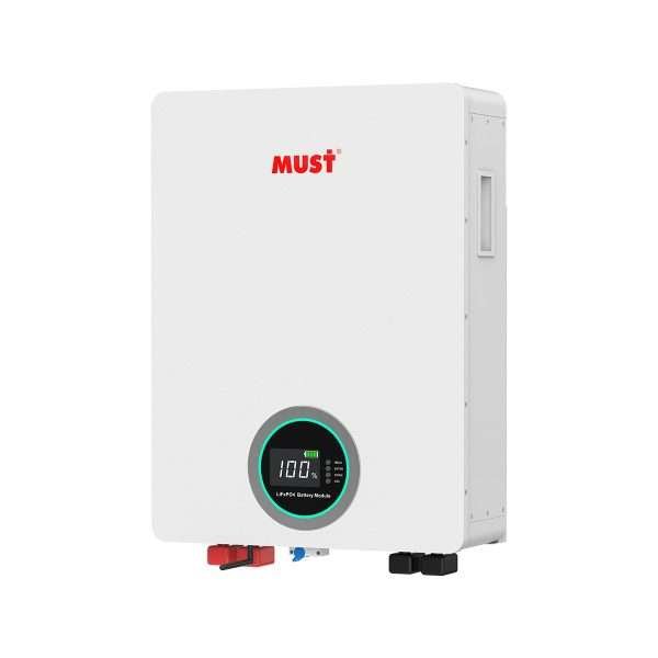 Batterie Lithium Must 2,56 kWh (25,6 V – 100 Ah) — Stockage Compact Idéal pour Petites Installations et Sites Isolés