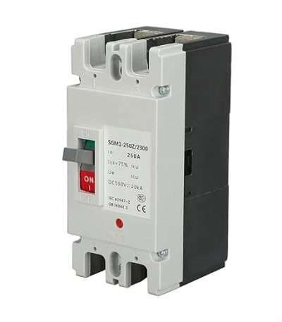 Disjoncteur DC Batterie 2P 250A – 500V (MCCB Haute Puissance)