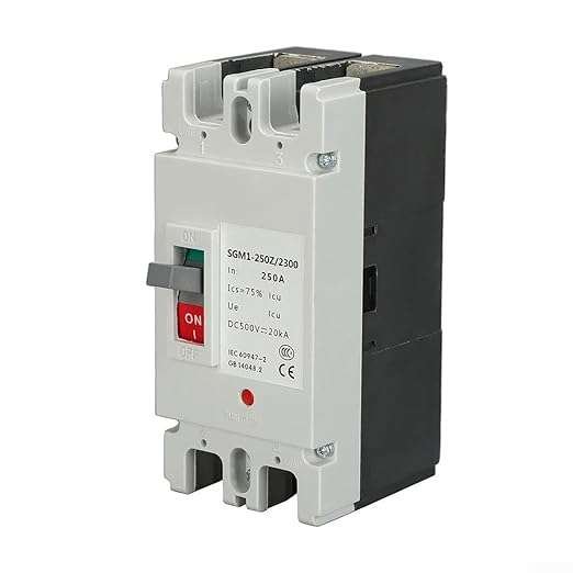 Disjoncteur DC Batterie 2P 250A – 500V (MCCB Haute Puissance)