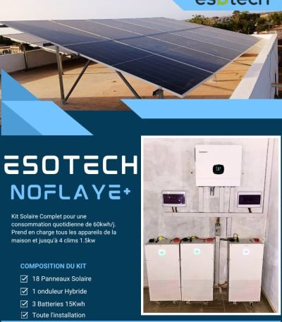 Kit NOFLAYE+ | Maison qui consomme entre 45 et 60 kWh/jour