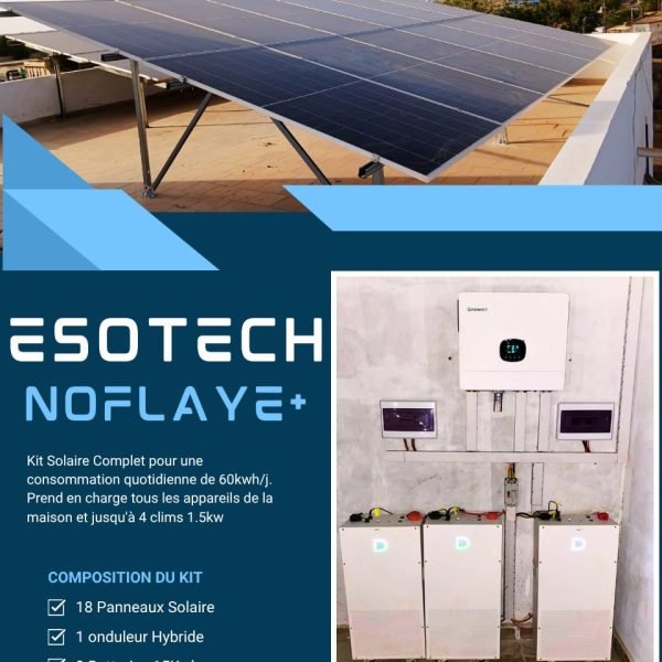 Kit NOFLAYE+ | Maison qui consomme entre 45 et 60 kWh/jour