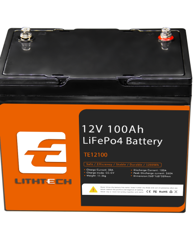 Batterie Lithium Lithtech 12V – 100Ah (1,25 kWh)