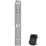 Pompe Solaire Immergée Hybride LEO 2200W (3 HP) — 17 m³/h | HMT 95m | Sortie 2"
