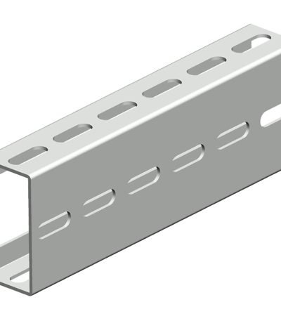Rail Solaire C-Steel Perforé Acier Galvanisé C80×40 —  4m