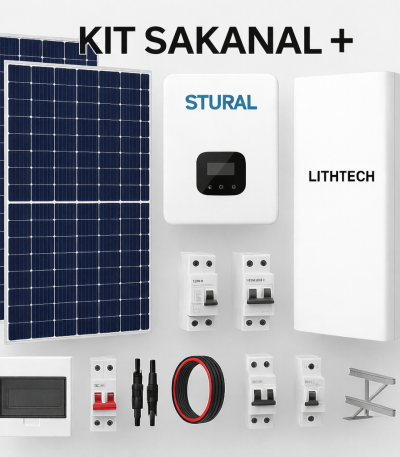 Kit Solaire Complet SAKANAL+ – Maison Familiale (15 à 22 kWh/jour)