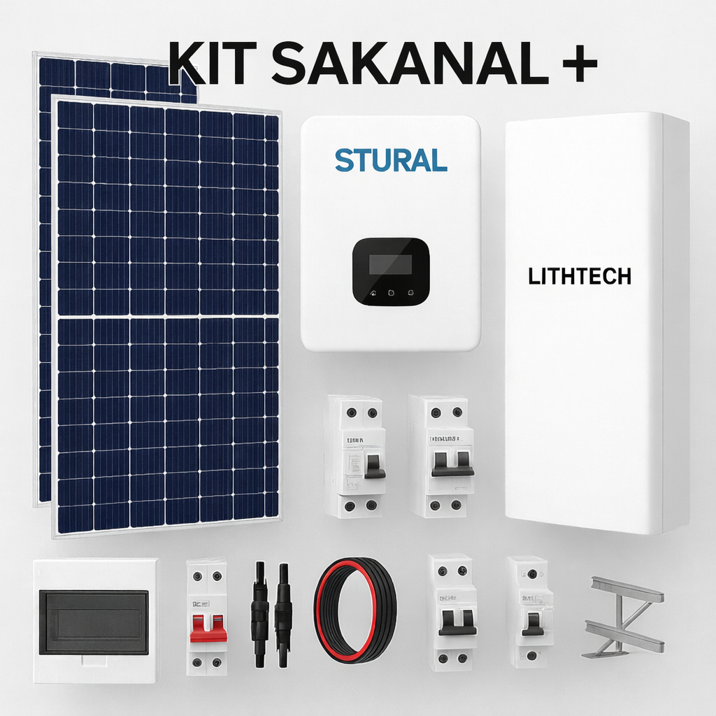 Kit Solaire Complet SAKANAL+ – Maison Familiale (15 à 22 kWh/jour)
