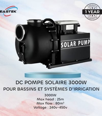 Pompe Solaire de Surface Débit EASTEK — 3 kW, 4 CV, Grand Débit