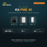KIT Solaire PME 40 — jusqu'à 15 climatiseurs (Conso 150 à 200 kWh/jour)